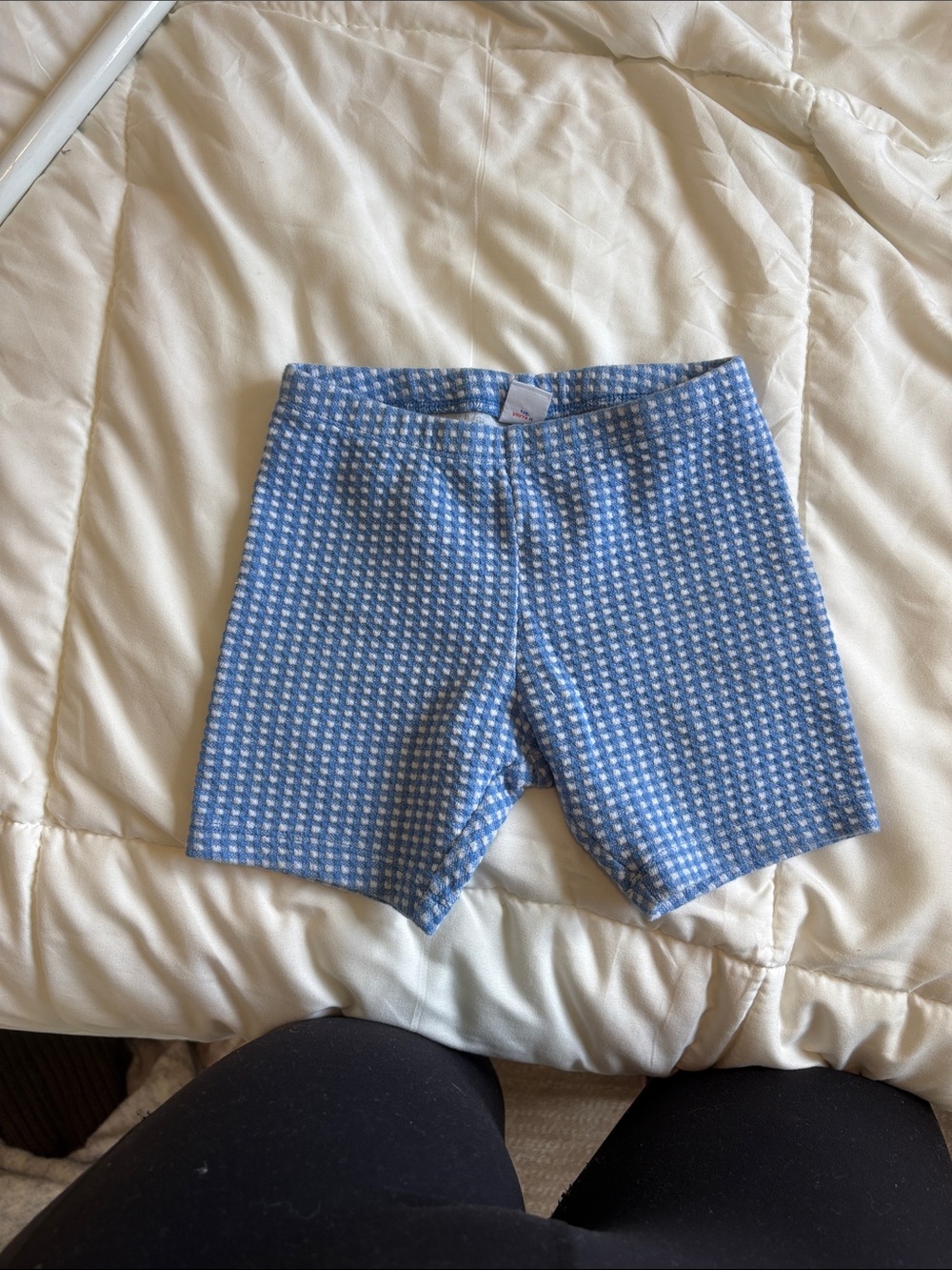 Old Navy Blue and White Gingham Kids Shorts